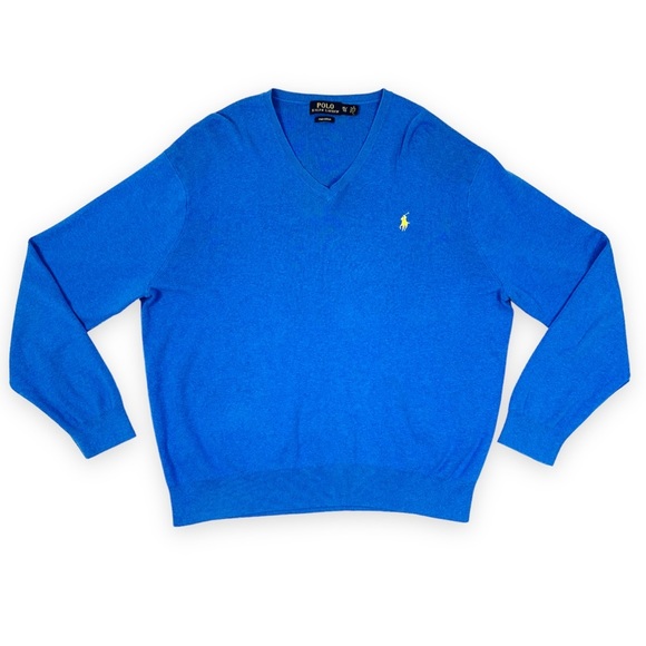 Polo Ralph Lauren Other - 𝅺Polo Ralph Lauren Cotton V-Neck Sweater Men’s XL